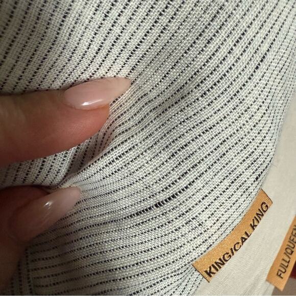 Quince European Linen Duvet Cover Charcoal Chambray Size King/CalKing - Picture 6 of 8